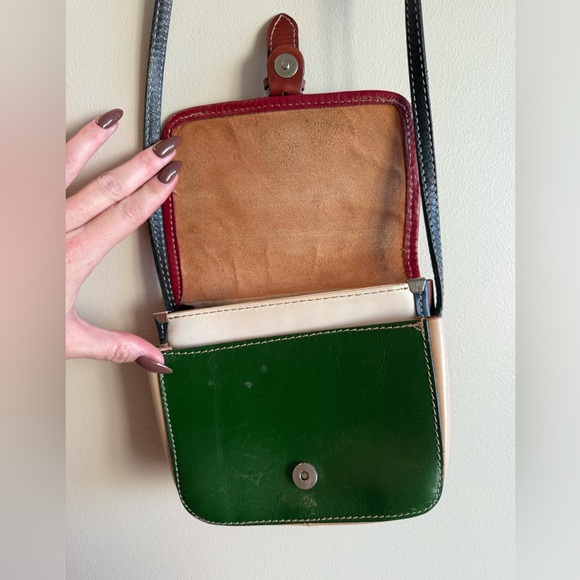 Vera Pelle Vintage Leather Small Crossbody Purse - Picture 8 of 14